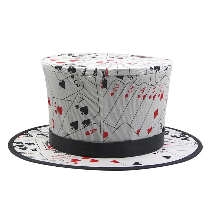 chapeau-magique-pliant-a-motif-poker-yh1875-–-accessoire-classique-pour-tours-de-magie