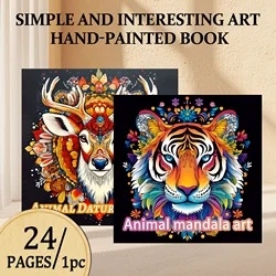 2-Pack Animal Mandala Colouring Book for Adults - Stress Relief and Mind fulness Art Therapy