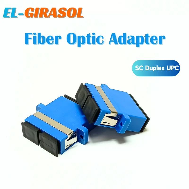 50/100pcs SC-SC/UPC Duplex SM Fiber Optic Adapter Flange Coupler Adaptor Fiber Coupler FTTH