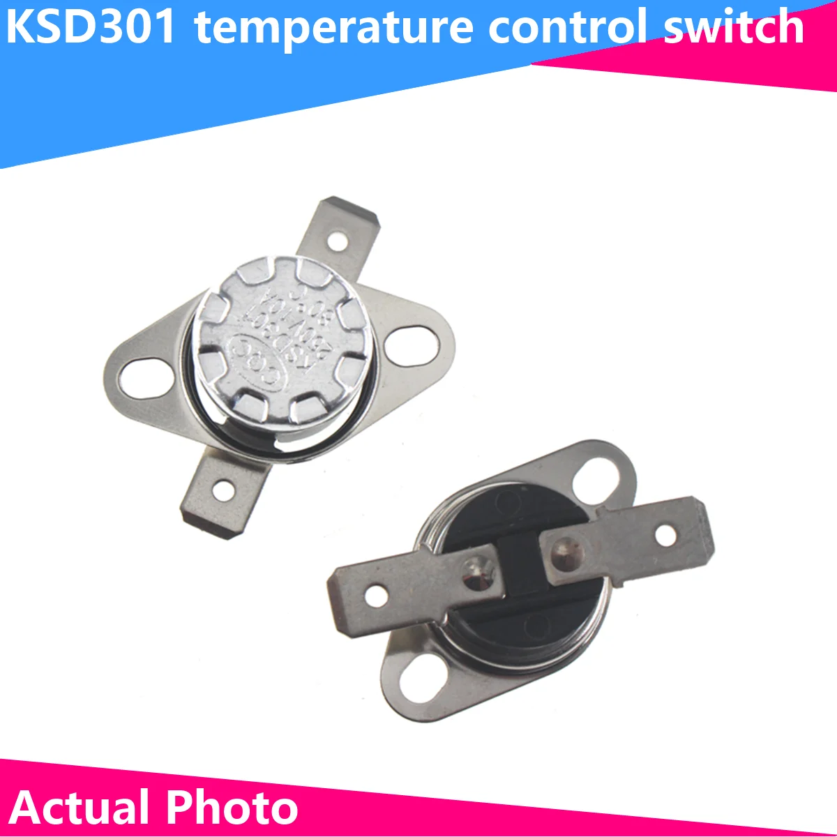 KSD301 35C-125C stopień 10A 250V normalnie zamknięty przełącznik temperatury termostat 95 55 60 250 70 180 130 300