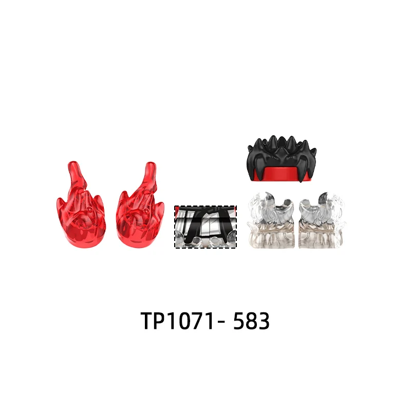 The Fighting Action Figures Equipment Pants Hair Parts Model Blocks MOC Bricks Set Gifts Toys TP1071