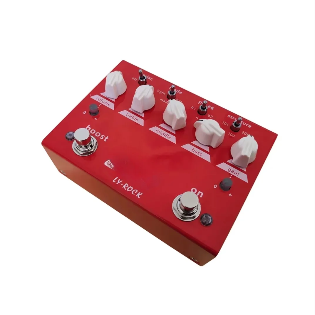 L-Y-R PEDALS (LY-ROCK),Guitar Distortion Pedals, Classic Distortion Effect Pedal,CHINA Red,True Bypass