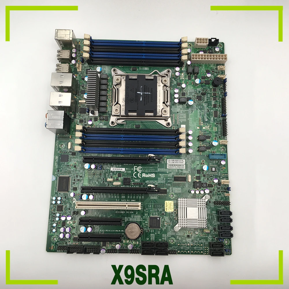 X9SRA For Supermicro Single-way Workstation Motherboard C602 Chipset E5-2600 1600 V2 PCI-E3.0 LGA2011 X79 DDR3