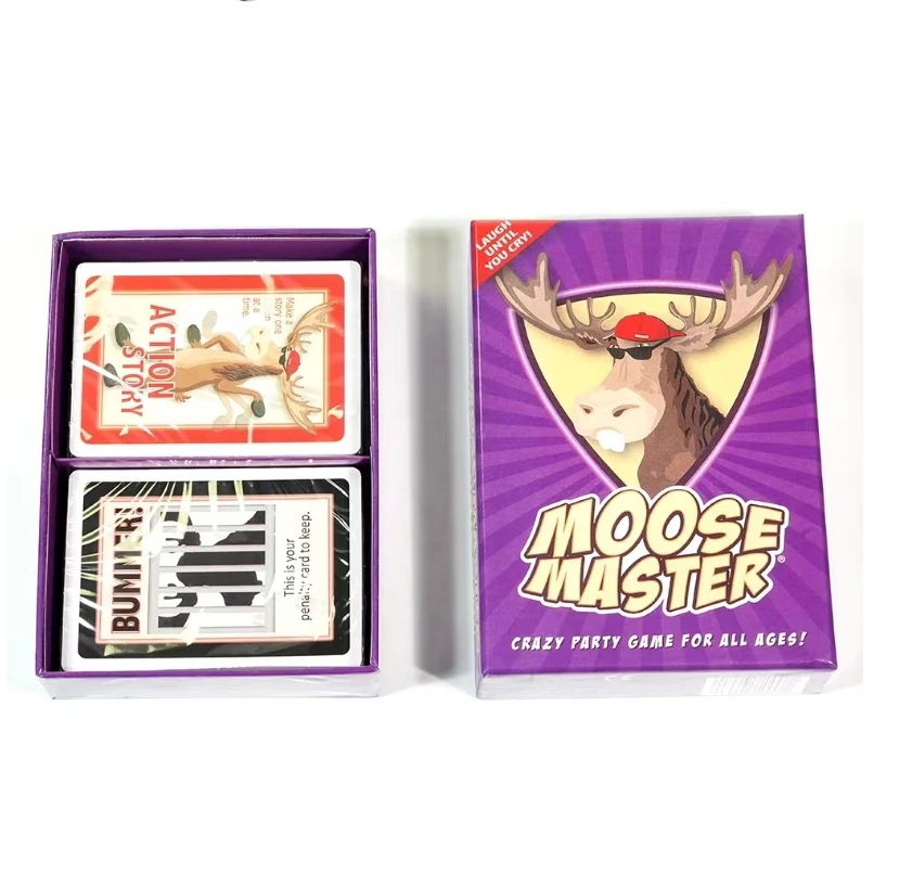 1PC Full English Adult Drinking Party Card Game Moose Master Moose Master Upgrade