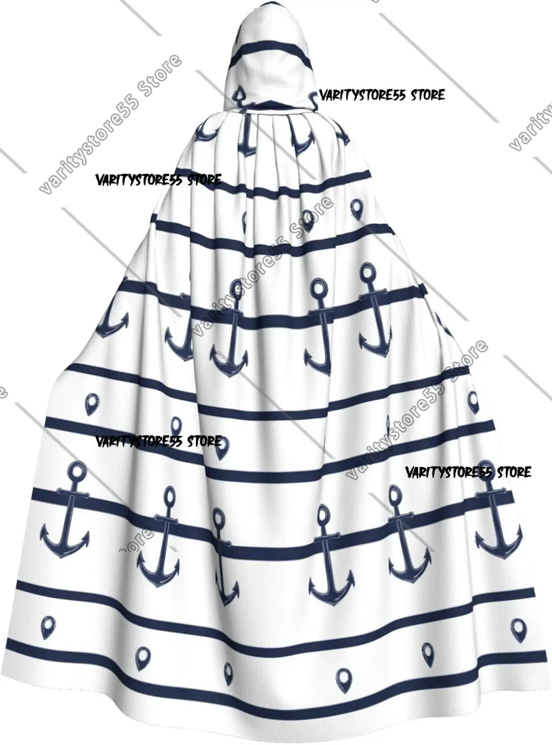 

Плащ волшебника с капюшоном для мужчин и женщин, белый, синий, с принтом ведьмы, накидка вампира с капюшоном, костюмы на Хэллоуин