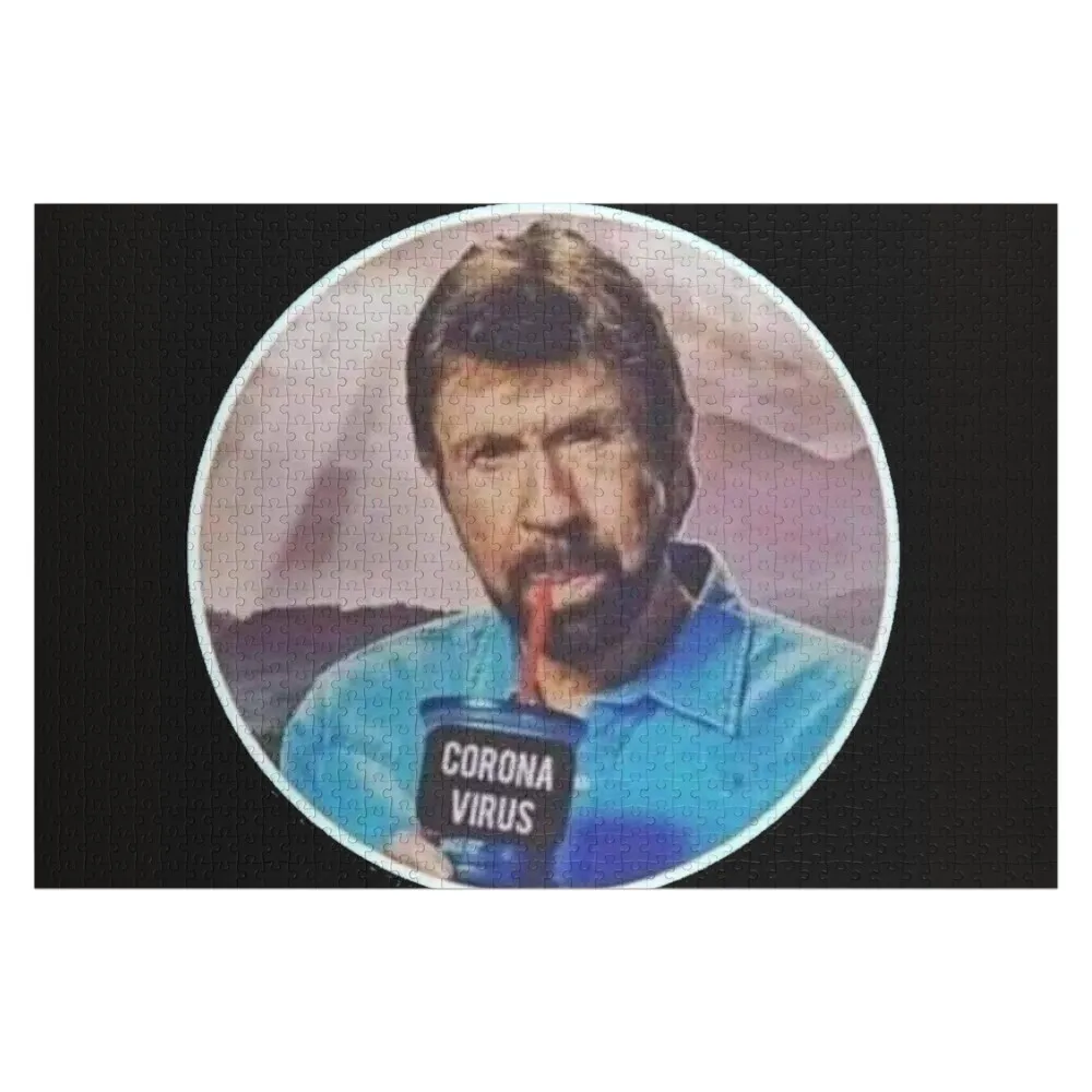 

Chuck Norris drinks corona Jigsaw Puzzle Photo Custom Name Child Toy Personalised Puzzle