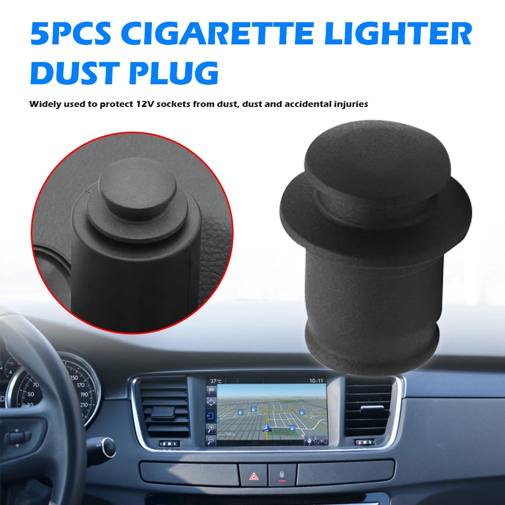 Car Cigarette Lighter Socket Protector Dust Cap Car Cigarette Lighter Plug Cover Cap Shield Waterproof Auto Dustproof Plug Cover