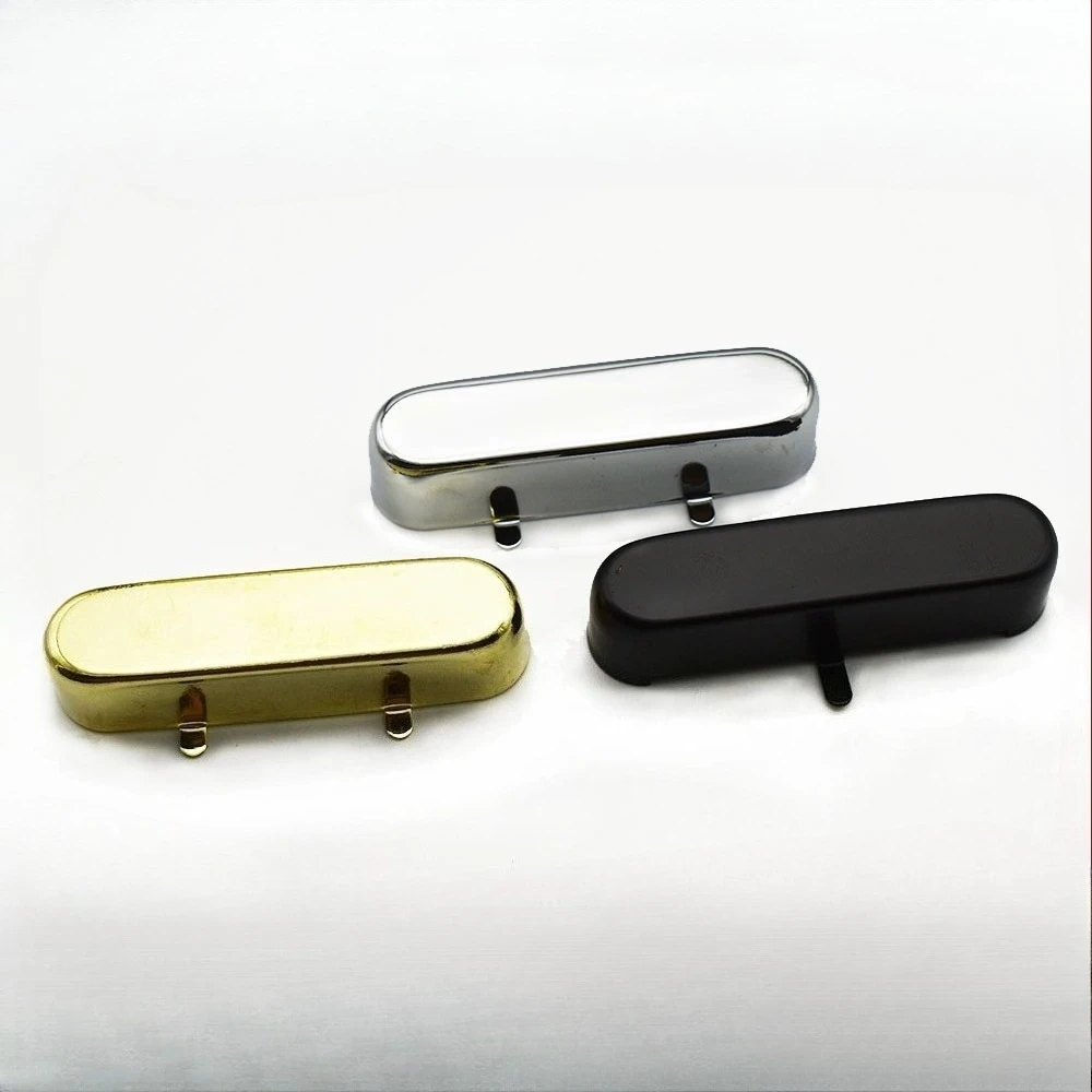 Electric Guitar Neck Pickup Metal Cover with Copper Baseplate, Nickel Silver or Brass Cover for TL Style Guitar Pickup Cover