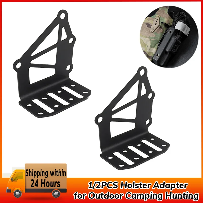 1/2 Holster Adapter Platform Stainless Steel Holster Platform Quick Locking System Extension Plate for Outdoor Camping Hunting