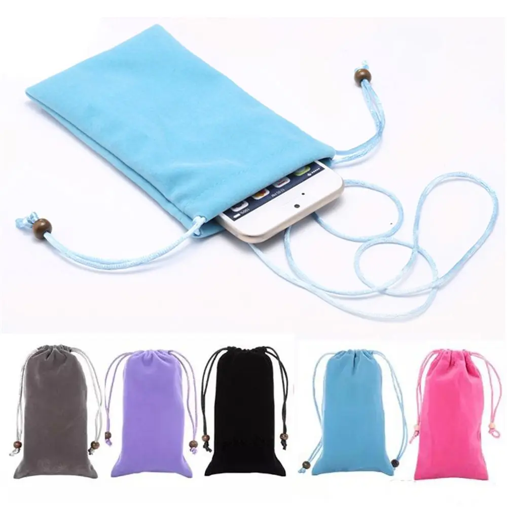 

Universal Durable Sleeve for Power Bank Neck Strap for Mobile Phone Bag Funda Case Container Pouch