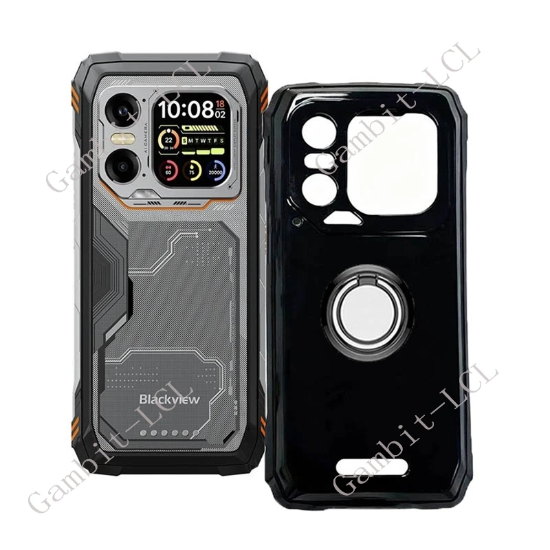 For Blackview Xplore 1 Xplore1 6.78" 2025 Back Ring Holder Bracket Phone Cover TPU Soft Silicone Case On BlackviewXplore1