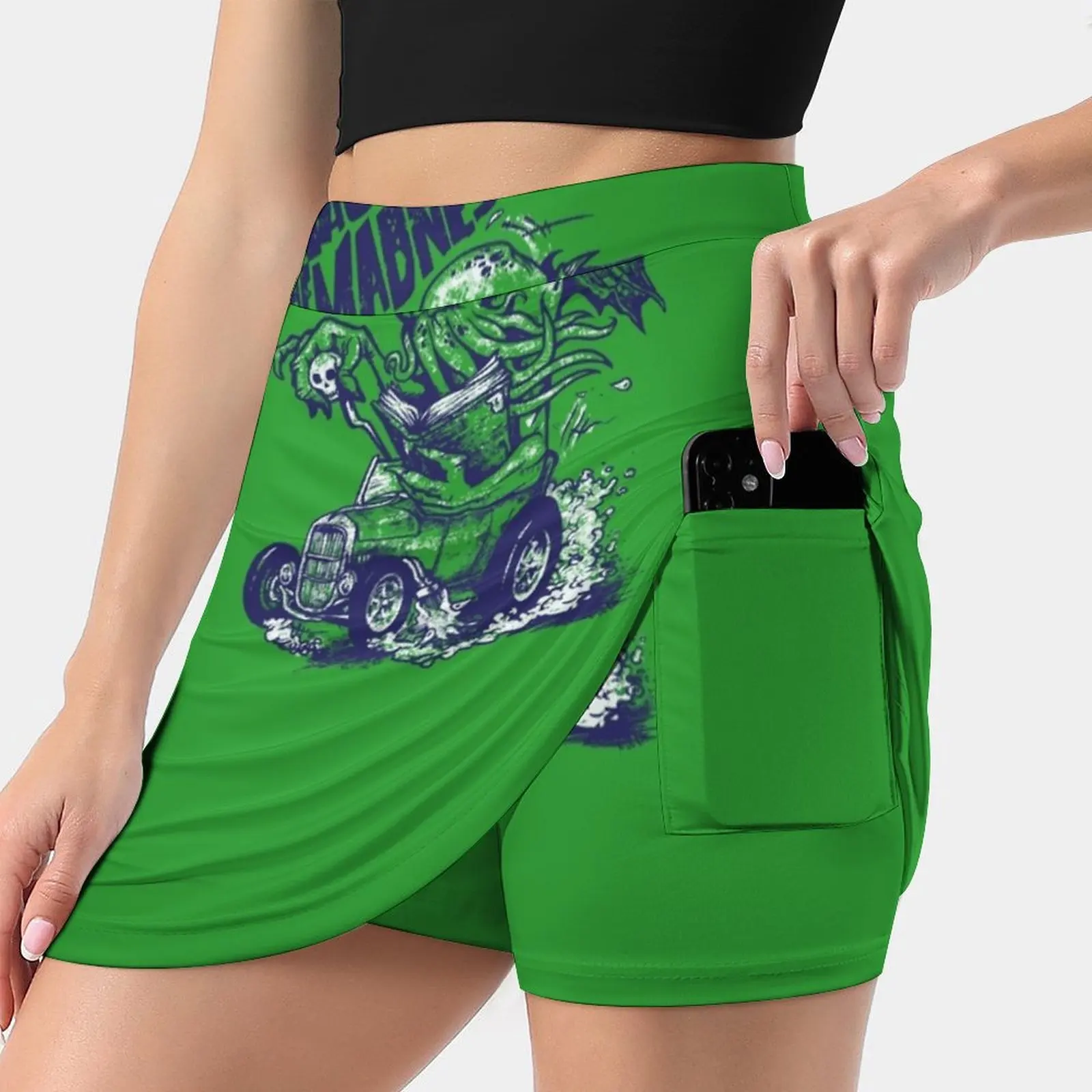 Machine Of Madness Women'S Summer Fake Two Piece Skirts Casual Sports Beach Skirt Girl Skorts Cthulhu Kthulhu H P Elder Gods