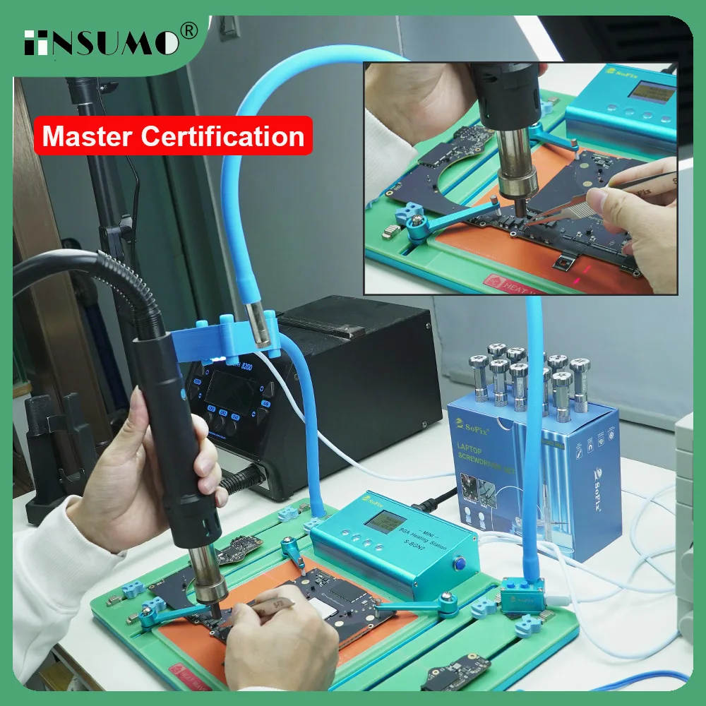 

SoFix S-BGN2 Mini BGA нагревательная станция для Macbook Pro iMac Logic материнская плата тепловая пайка сварка T2 чип удаление клея