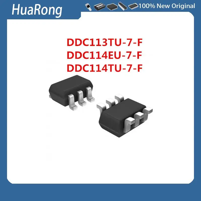 100Pcs/Lot  DDC113TU-7-F DDC114EU-7-F DDC114TU-7-F    SOT-363