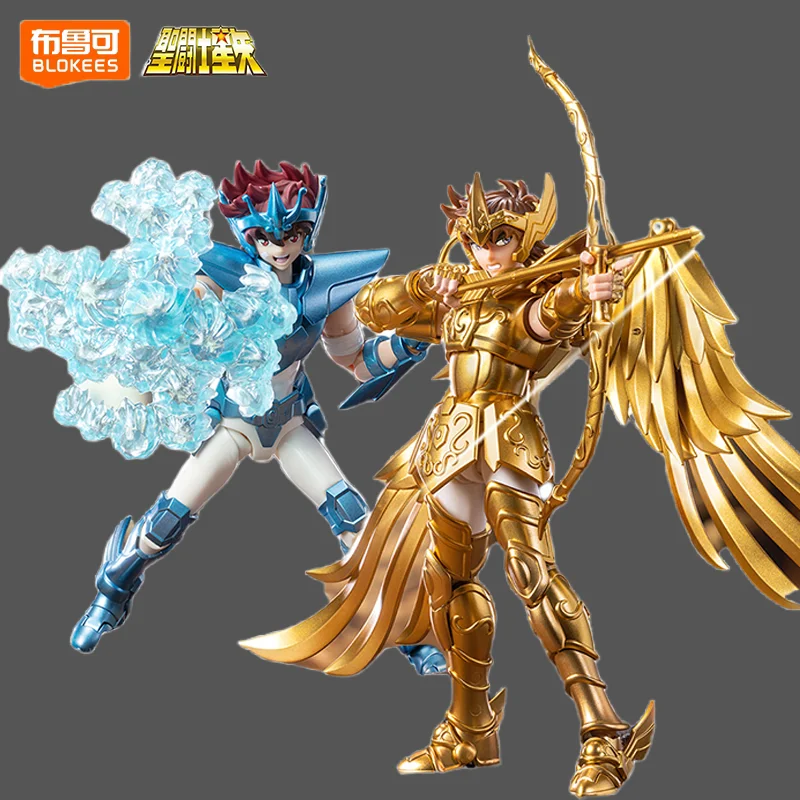 

New In Stock Original Blokees Saint Seiya Action Figure Aiolos Tenma Pegasus Beyond Version Toy Assembly Model Figure Doll Gift