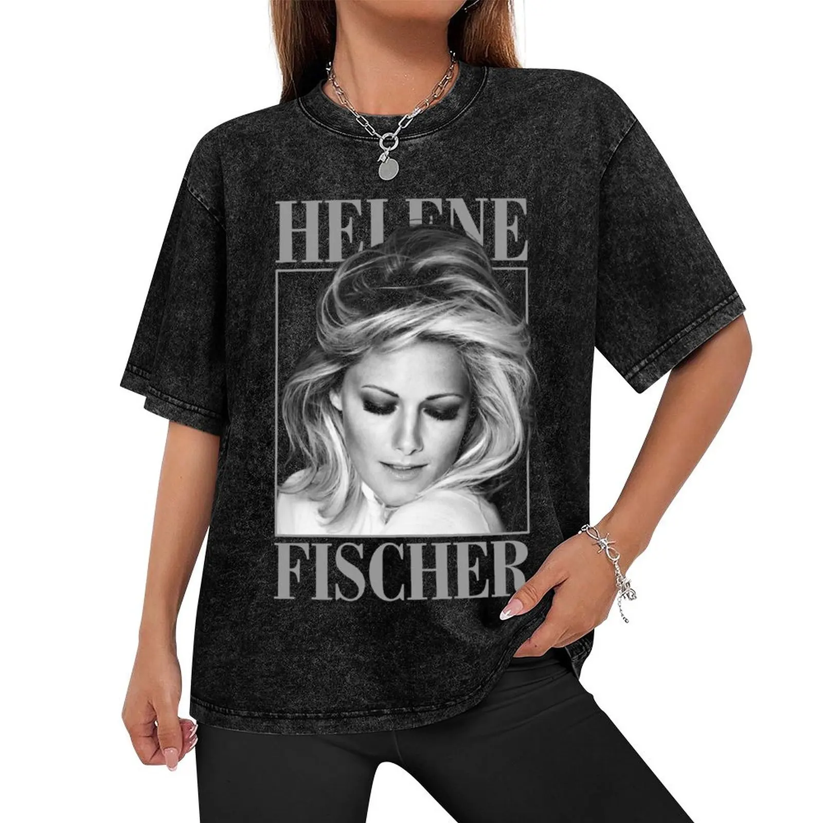 HELENE FISCHER T-Shirt plus size tops boys animal print anime figures fashion shirts black t-shirts for men