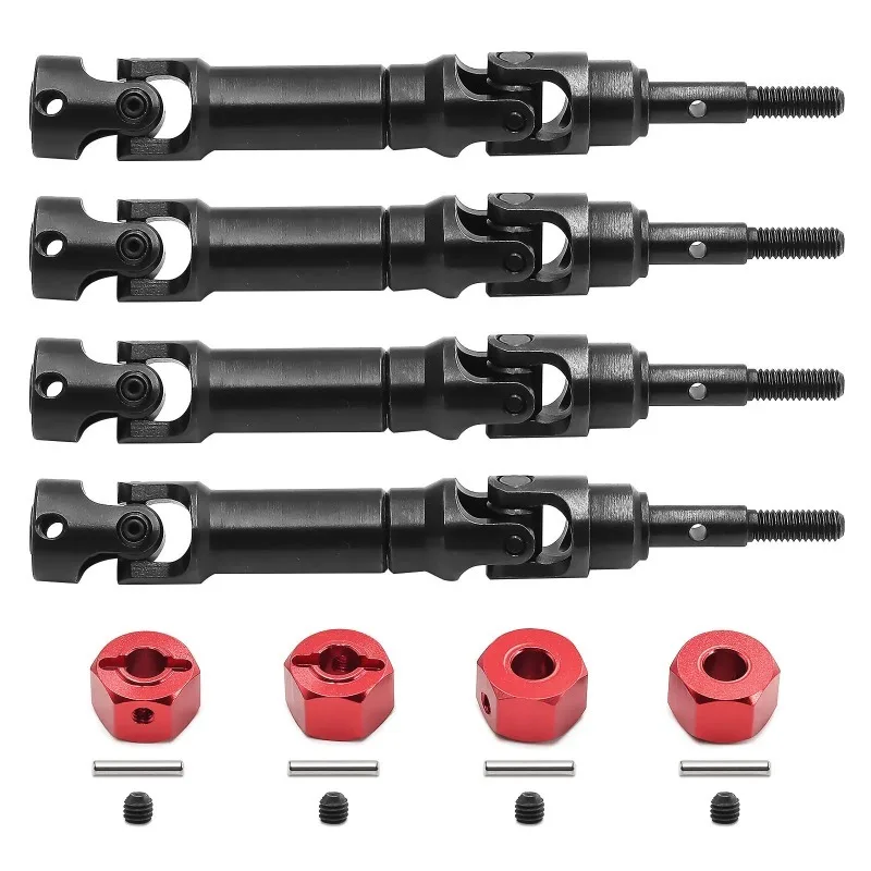 

4pcs Steel Front and Rear Drive Shaft CVD Driveshaft for Trxs Mini Maxx Monster Truck RC Car Upgrade Parts Accessories