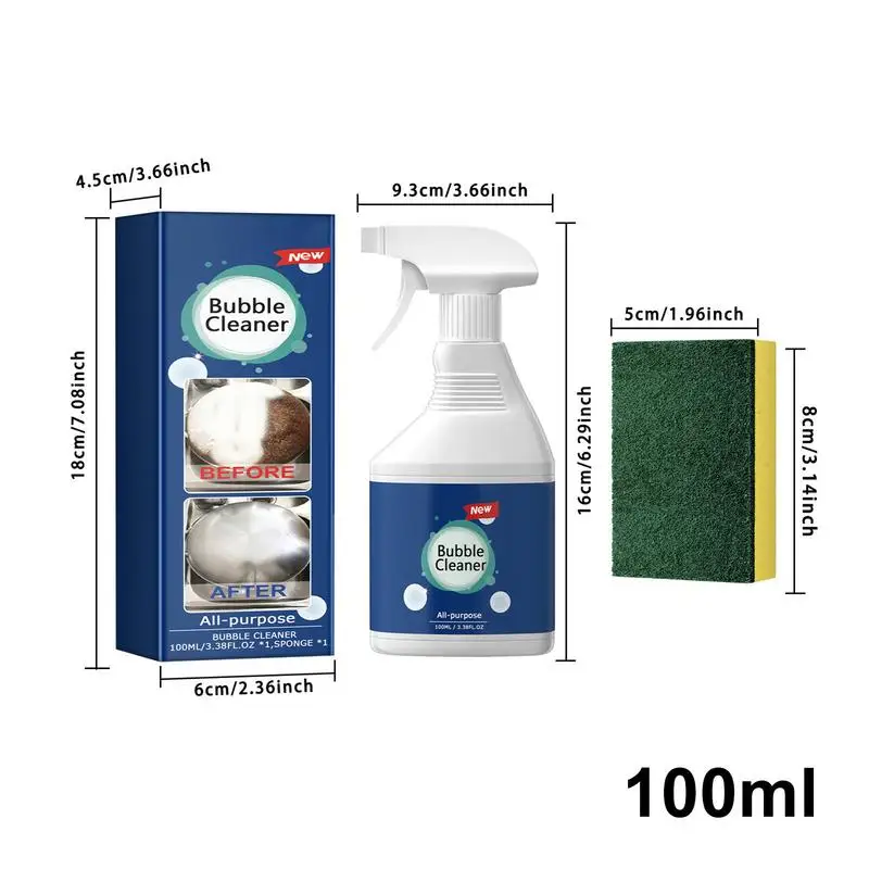 Kitchen Foam Cleaner Kitchen Counter Cleaner Spray Kitchen Cleaner Stain Remover Multipurpose Cleaner Foam Kitchen Spray