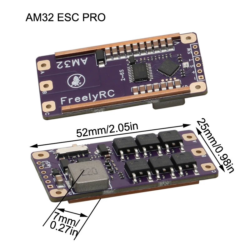 1PCS 2-4S 30A/2-6S 65A AM32 ESC AT32 ควบคุมหลัก W ออนบอร์ด BEC โมดูลสนับสนุน PWM/DSHOT/Sine สําหรับ RWD Crawler รถแข่ง Drift