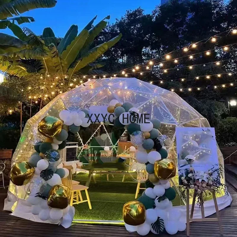 

Transparent Dome Starry Sky Restaurant Tent B&B Outdoor Garden Bubble House Thickened PC Tube Free Shipping