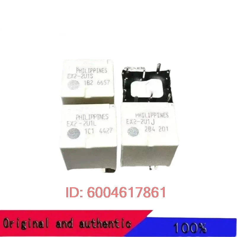 

10 шт. 100% НОВЫЕ автомобильные реле EX2-2U1J EX2-2U1L, 10-контактные, 12 В.