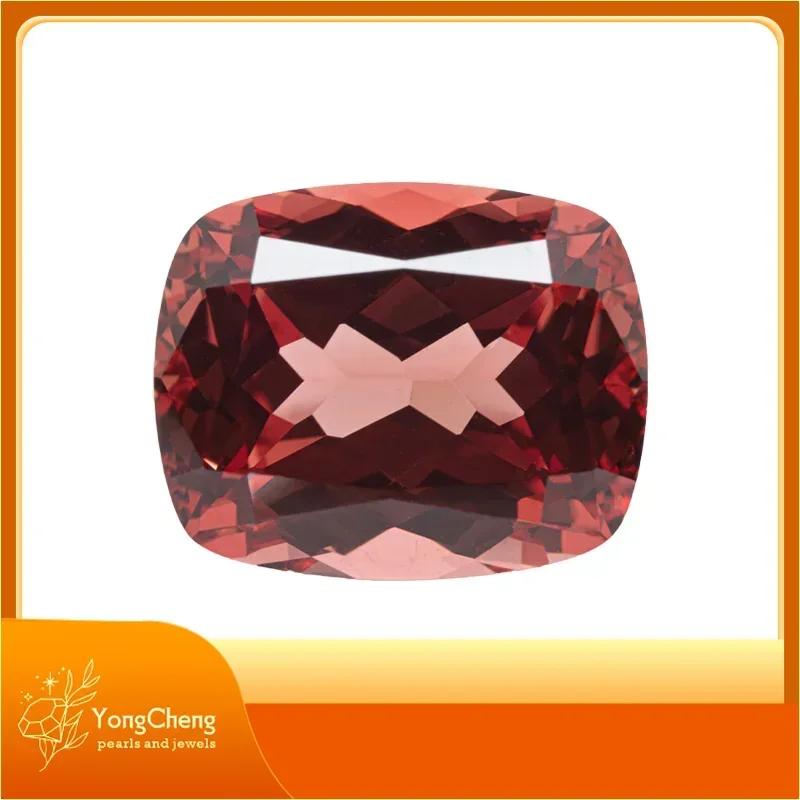 

Lab Grown Padparadscha Fire Lotus Flower Rectangular Cushion Shape VVS1 Charms DIY For Jewel Making Selectable AGL Certificate