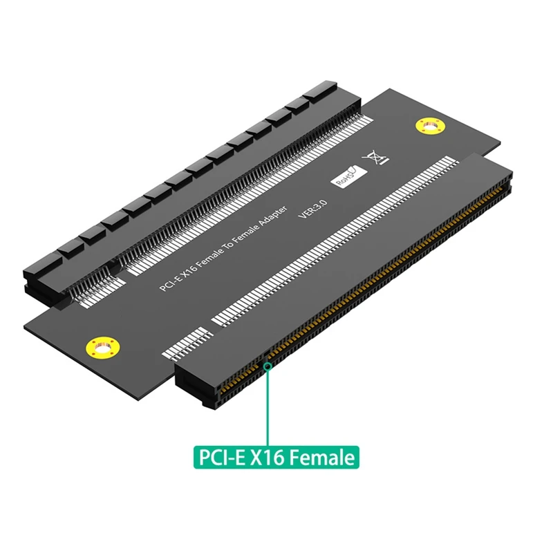 PCI-E X16 Female To Female Adapter Connector PCI Express 3.0 16X To 16X Extender Riser Converter PCB Board Design Easy Install