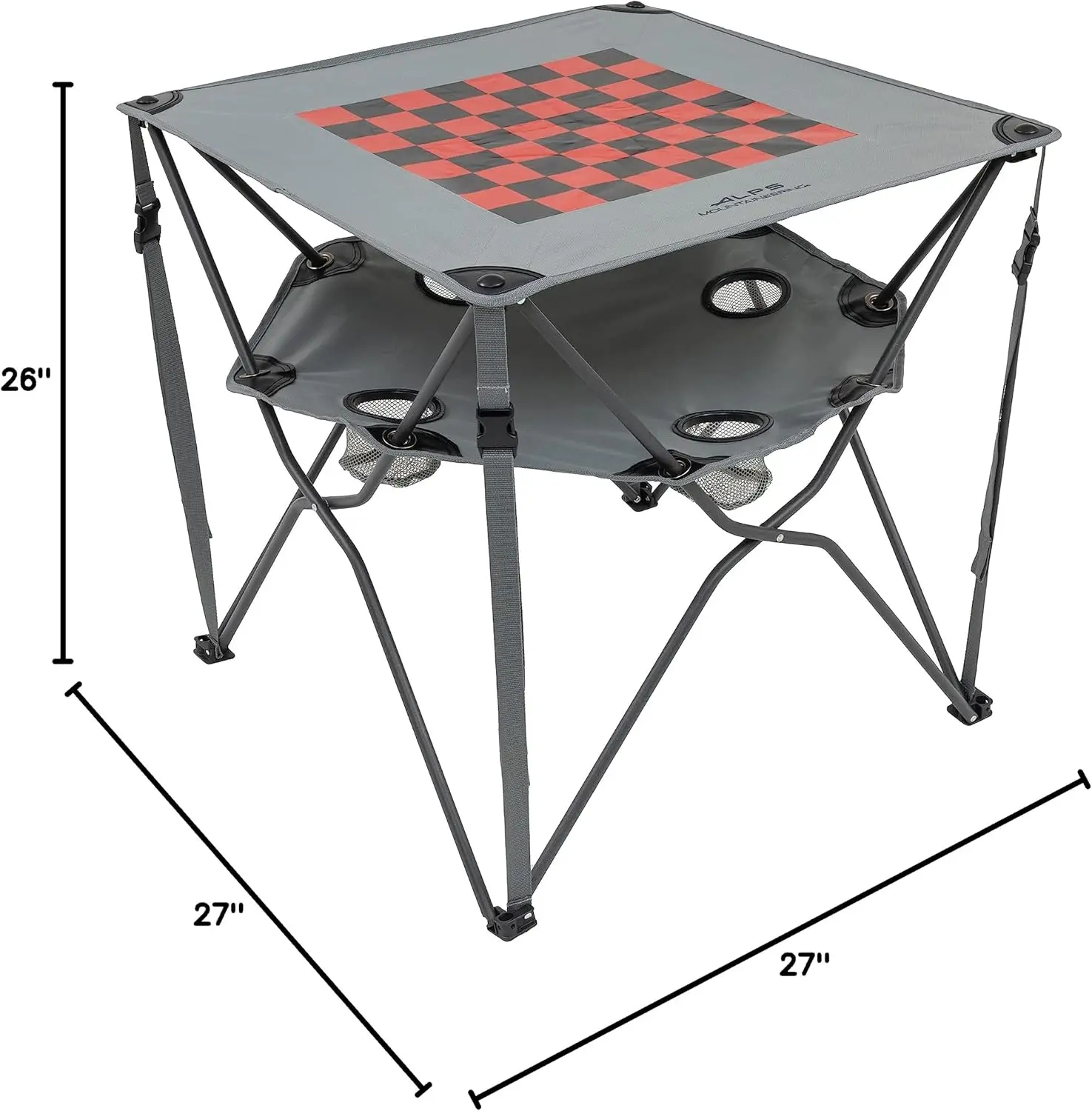 Portable Camping Table with Game Top, Foldable Design for Easy Transport and Storage
