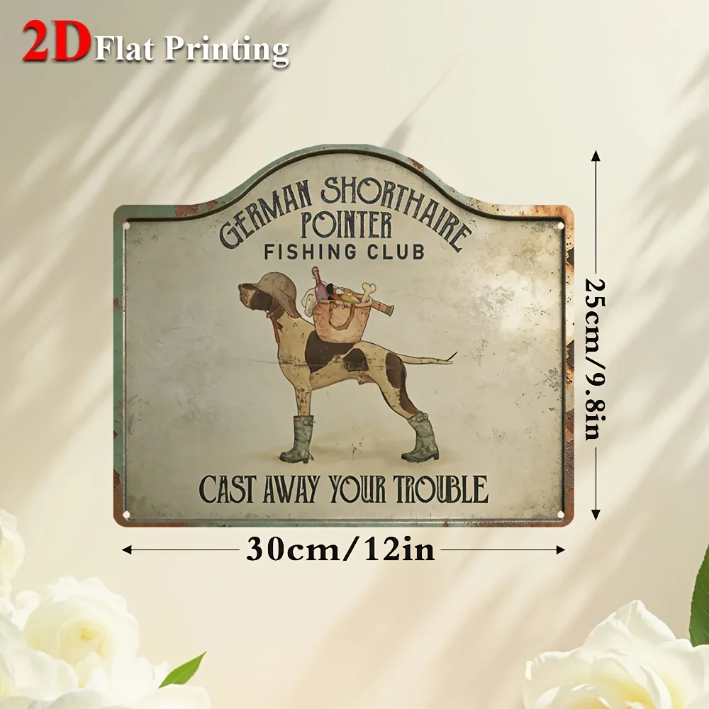 1pc, 2D Flat, Signs Metal Sheet Painting 