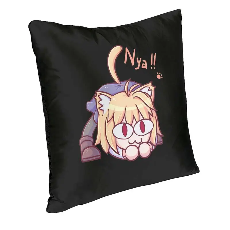 Neco Arc Cushion Cover Double Side 3D Print Anime Animation Tv Throw Pillow Case for Living Room Cool Pillowcase Home Decorative