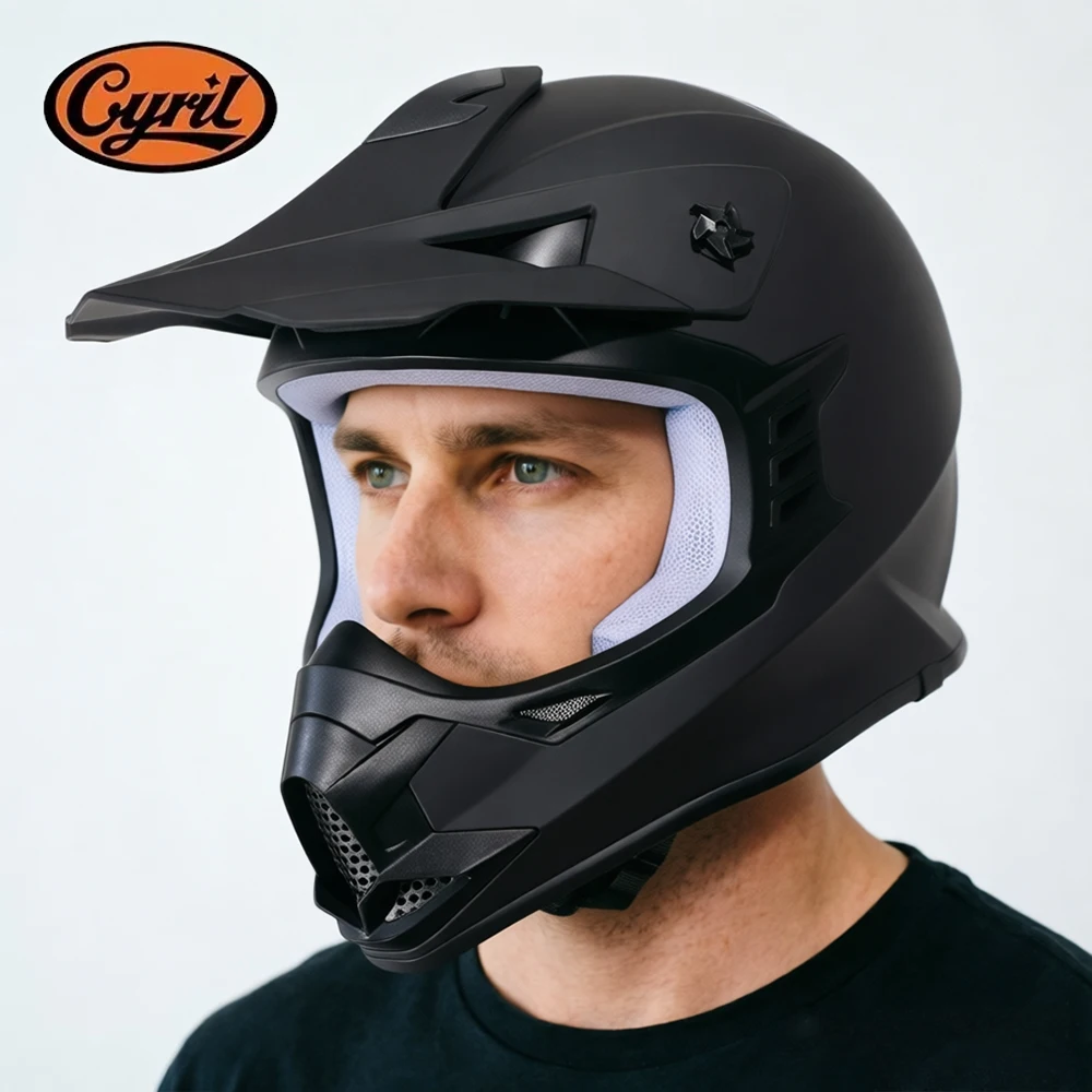 Adult Motocross Helmet Man Off Road DOT Approved Enduro Cross Motorcycle Helmet for ATVs UTVs Quads Go-Kart
