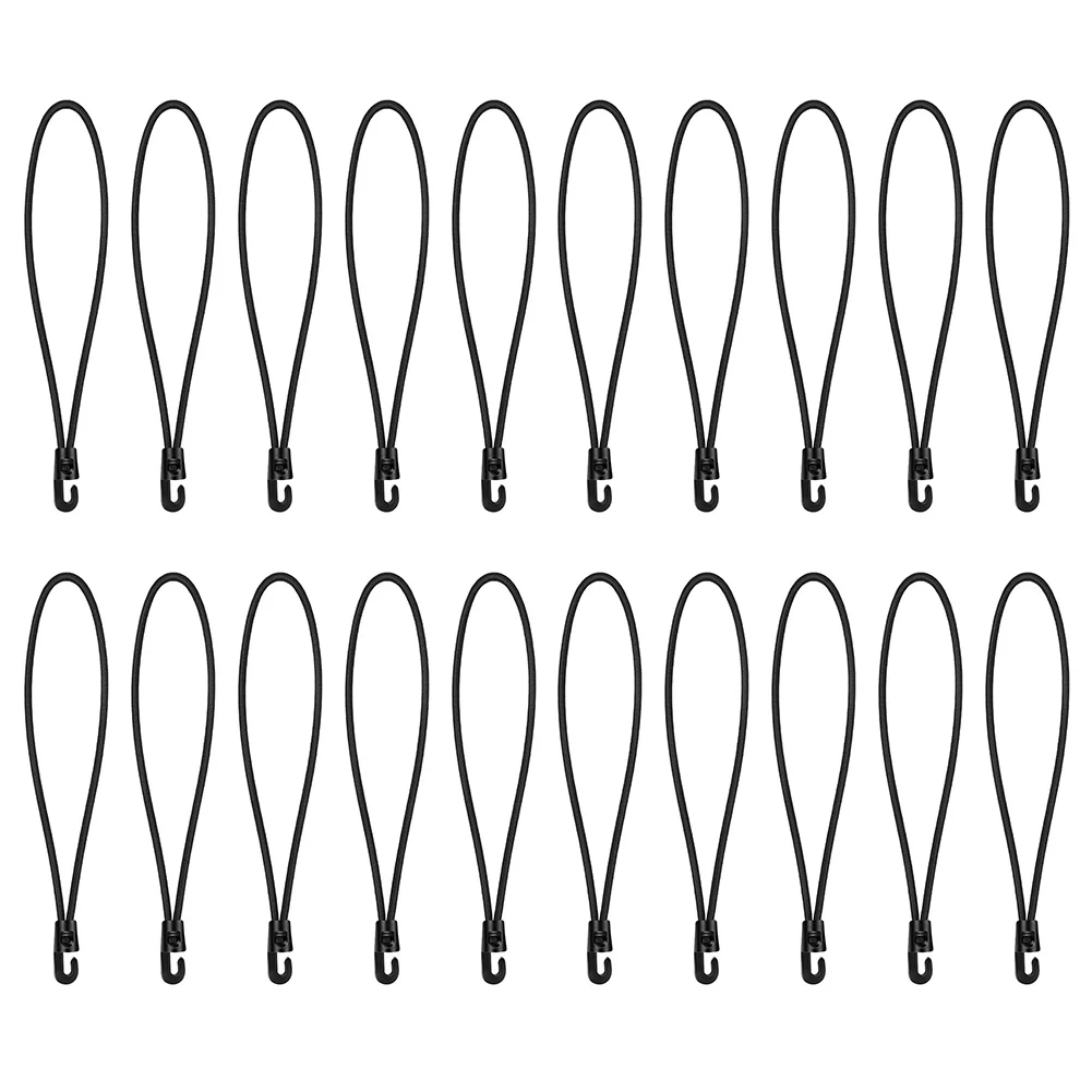 

Adjustable Bungee 25cm Bungee Cords Camping Activities Customizable Length Latex Material Outdoor Use Robust Hooks