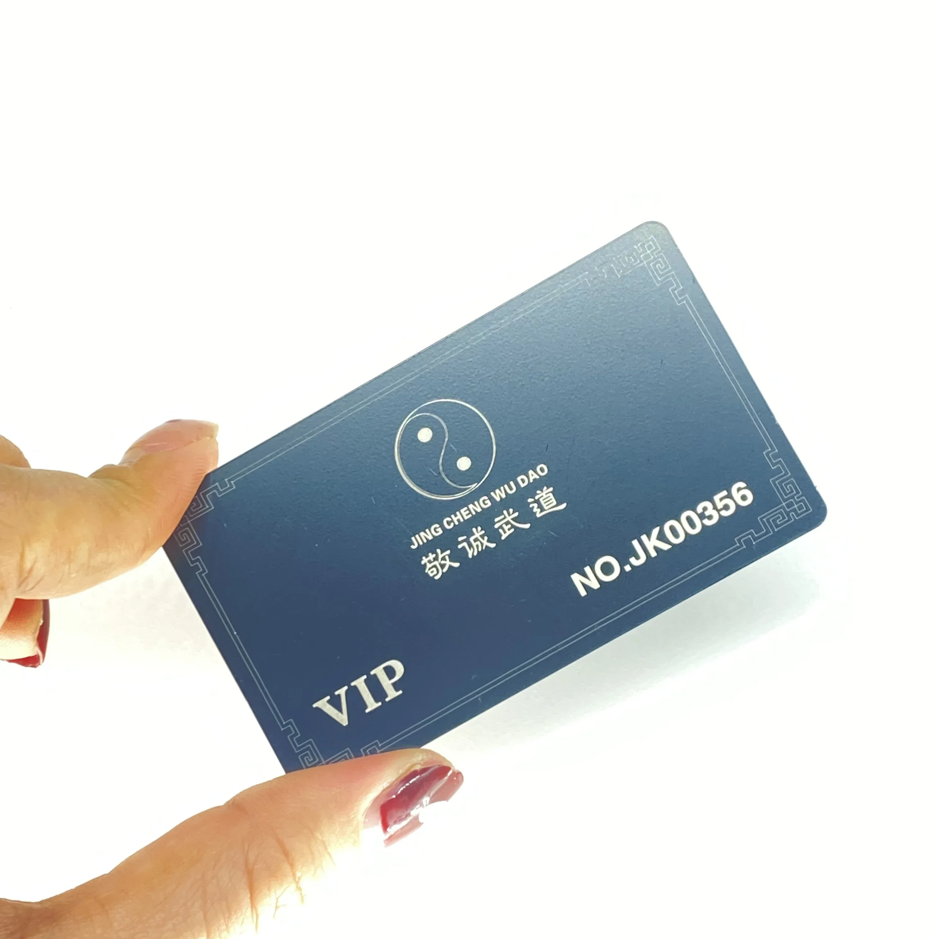 جديد وصول طباعة بطاقة الأعمال المعدنية الفضية