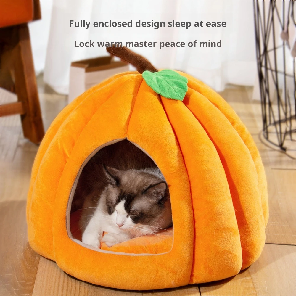 Semi Enclosed Pet Nest For Cats Dogs in Autumn Winter Suitable For Cat/Dog Warm Thickened Villa