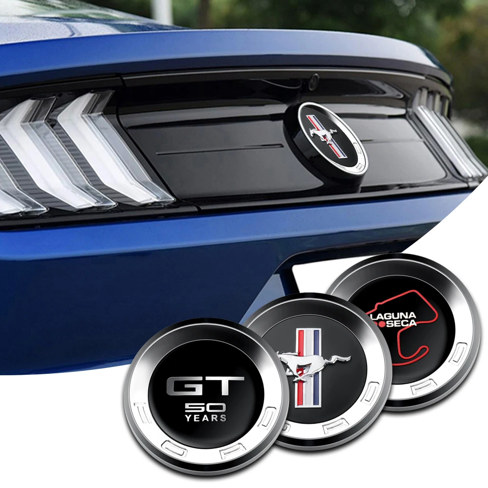 1PC Car Sticker Body Rear Trunk Logo Badge Car Accessories For Ford focus Mustang Shelby GT350 GT500 Car Styling