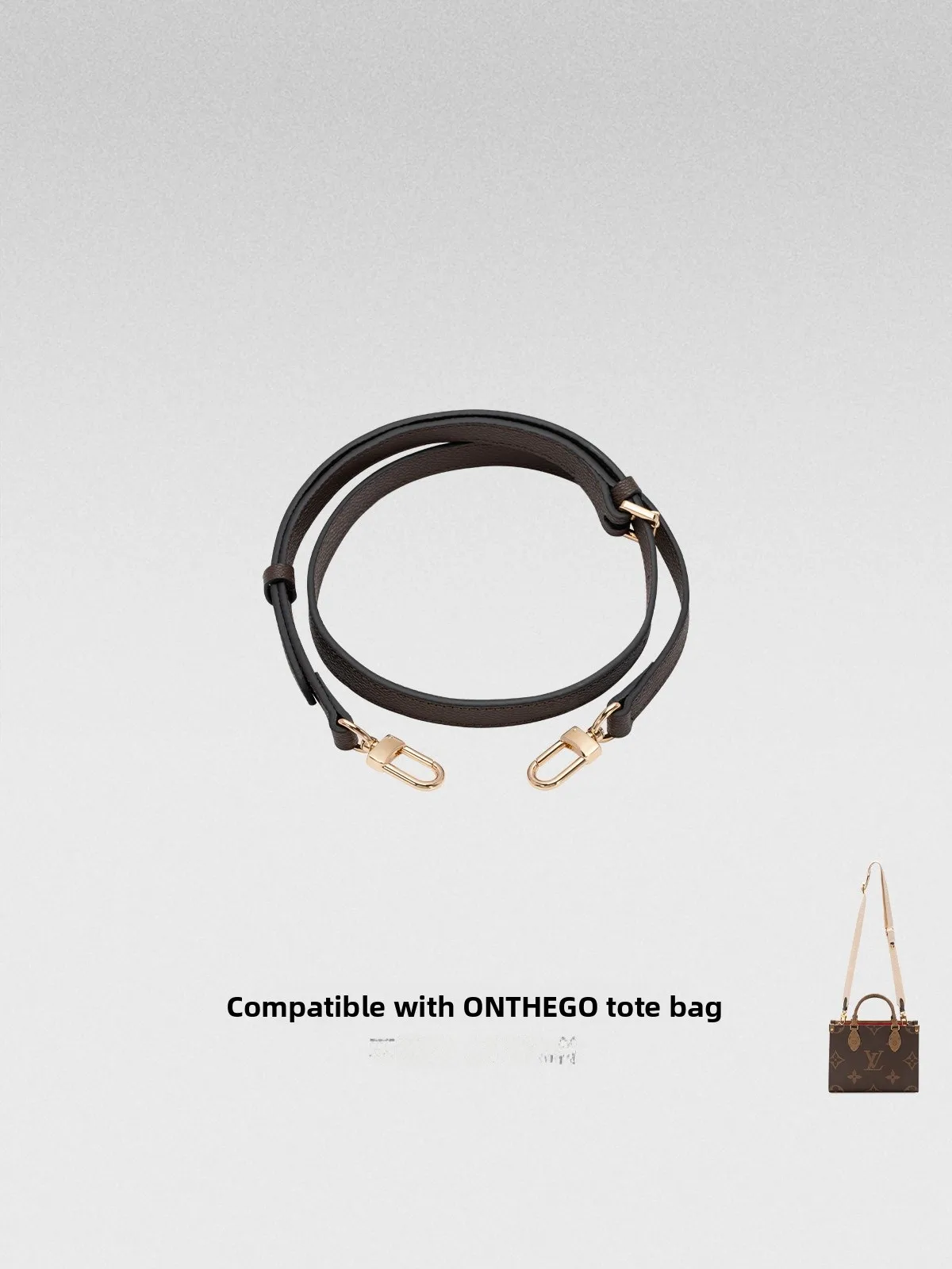 Small Size Leather Crossbody Shoulder Strap BB Modification Bag Accessories Suitable for Vanji Planning Lv Onthego Bag
