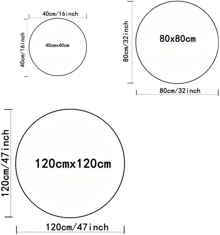 Universal Round Car Mat Auto Floor Mat Wheel Design Car Interior Decor Gift for Garage Workshop Nismo Style