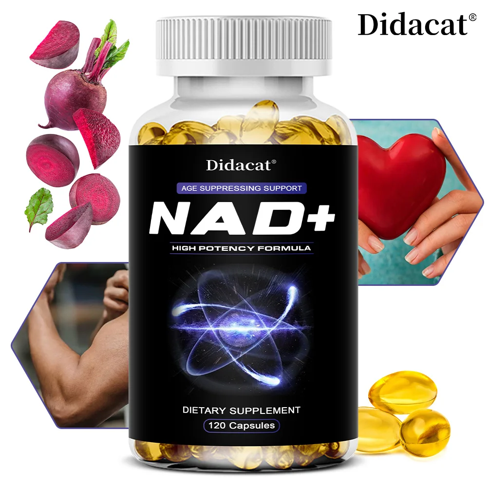 

Natural Formula, NAD+ Nicotinamide Riboside + Resveratrol Booster, Supports Brain, Heart, Immune Health, Antioxidant