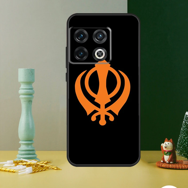 Khanda Sikh 기호 케이스 OnePlus Nord CE 2 3 4 Lite N20 N30 9 10 Pro 8T 9RT 10T 10R 12 11 12R 13 13R 커버