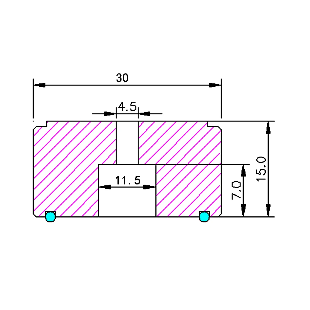 4PCS 30*15mm Aluminum Amplifier Feet Shock Absorber HIFI Amplifier Rubber Feet Turntable Feet Audio Speaker Isolation Feet Pad