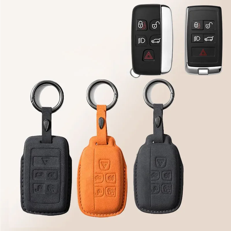 

Turn Fur for Land Rover Range Rover Sport Evoque Freelander Velar Discovery 4 Smart Remote Car Key Case Cover Fob Accessories