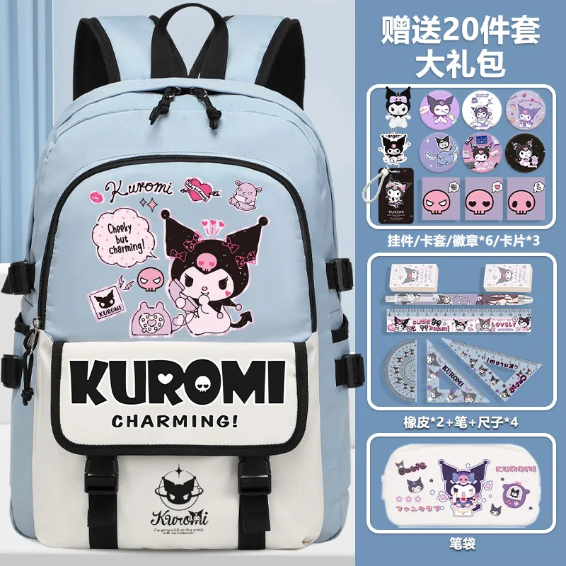 Kulami Backpack 2025 New Sanrio Backpack Fashion Print Teen School Backpack Large Capacity Lightweight Back to School Backpack