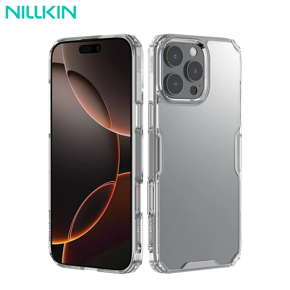 Nillkin-funda de TPU natural para iPhone 16 Pro Max, carcasa transparente de silicona suave para iPhone 16 Pro