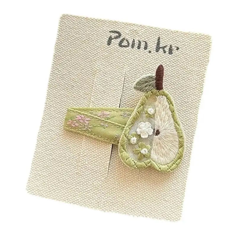 

31BB Unique Floral Hair Clip for 2000s Girls Side Clip Fruit Barrettes Fun Casual Sweet Cool Photography Props