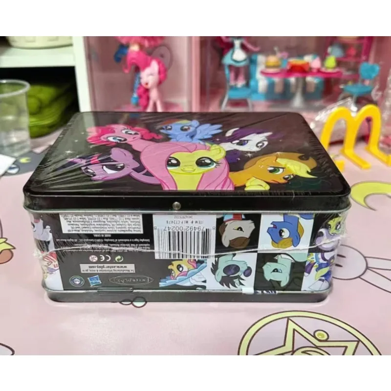 Original Hasbro My Little Pony Friendship Is Magic Collectible Tin Lunch Box Set Action Toys Figure Collection Model