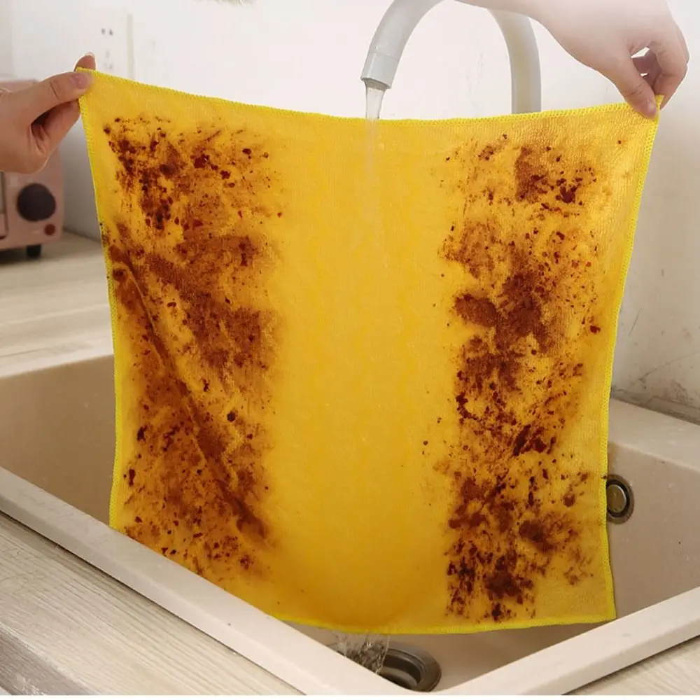 Thickening Microfiber Cleaning Cloth Super Absorbent Car Wash Cloth Anti-grease Wiping Rags Multifunctional Household Towels