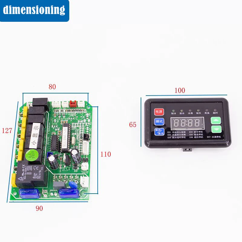 

Ice machine display board temperature controlled panel Ice machine modified circuit board Computer board accessories