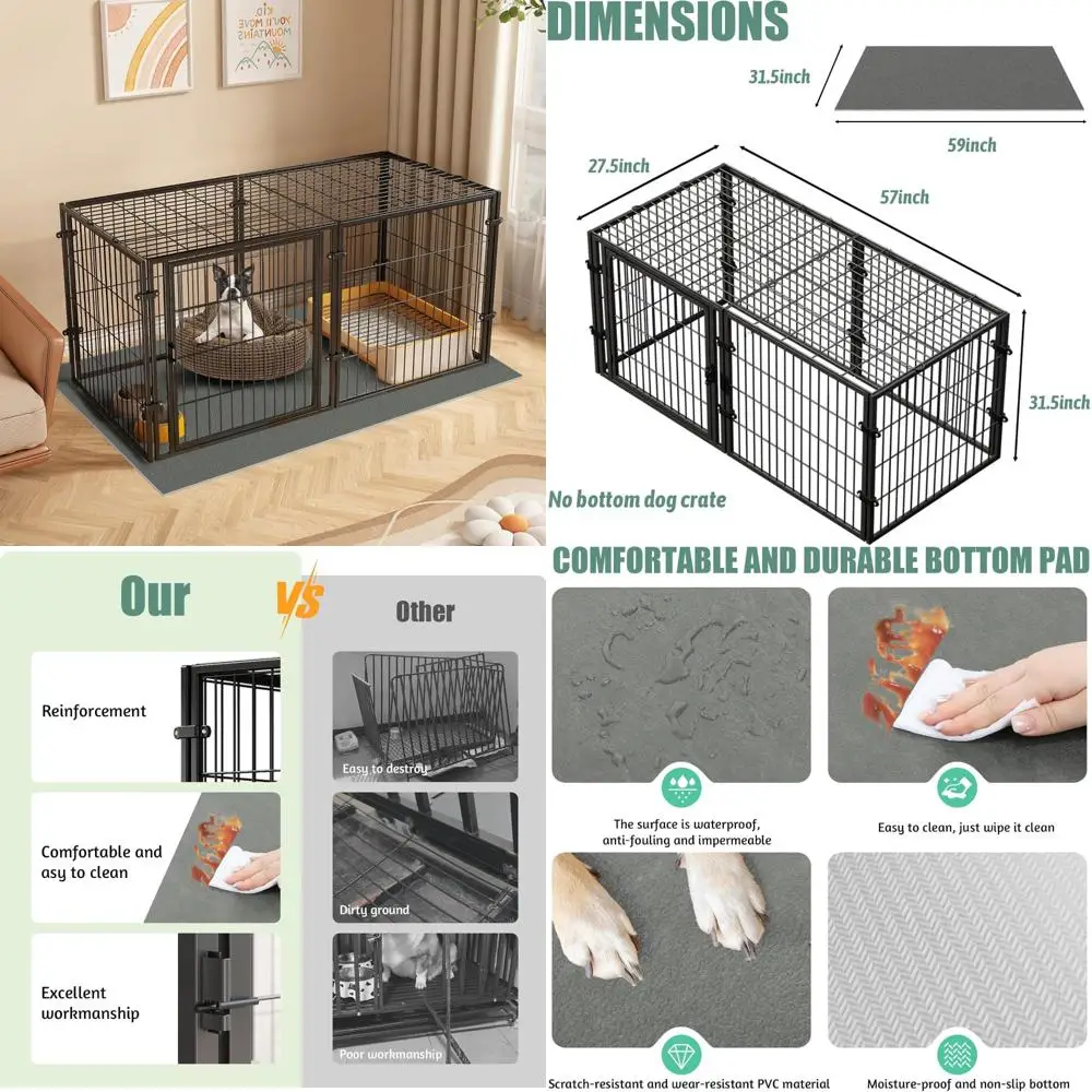 Xpiy Large Dog Crat… - image