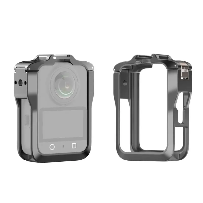 jabs-保護フレーム-dji-osmo-360-メタルケージ-アルミニウムアクションカメラ取り付けシェル-コールドシューと-1-4-インチネジ付き