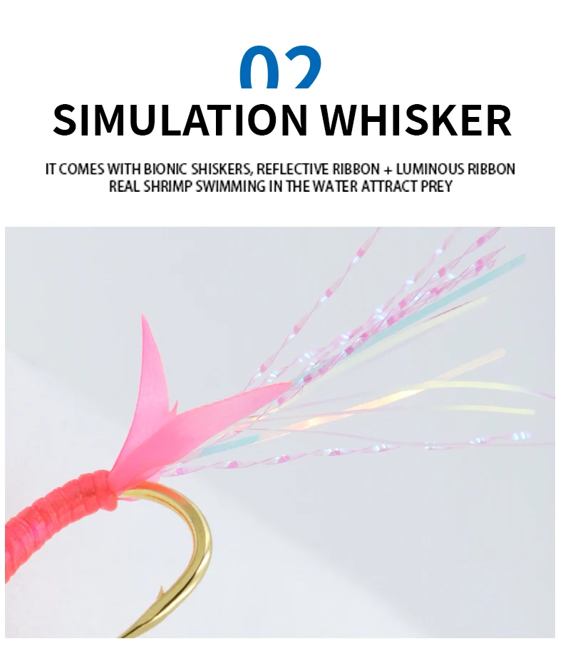 ZYZHE 14 Stück/Beutel Angel-Sabiki-Rigs mit Assist-Haken, leuchtende Fliegenhaken, Surf-Angelköder-Rigs, Assist-Haken für Süßwasserfischen – Detail 7